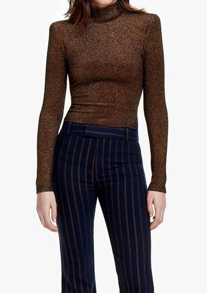 Smythe Smythe - Shoulder Pad Turtleneck Top 1