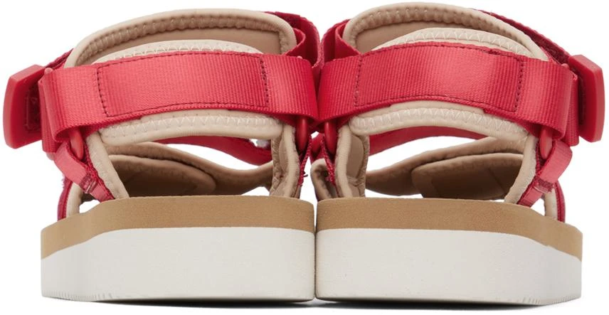 Suicoke Red & Off-White CEL-V Sandals 2