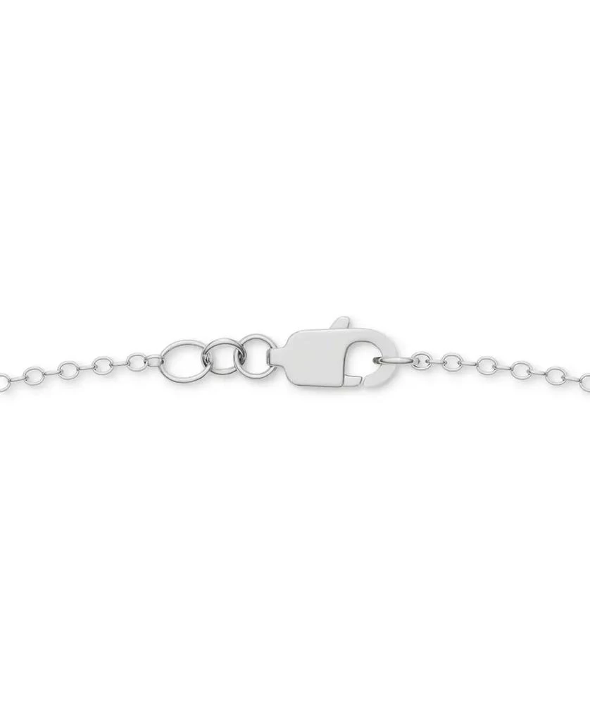Charles & Colvard Moissanite Linked Hearts Pendant Necklace (3/8 ct. t.w.) in Sterling Silver, 18" 4