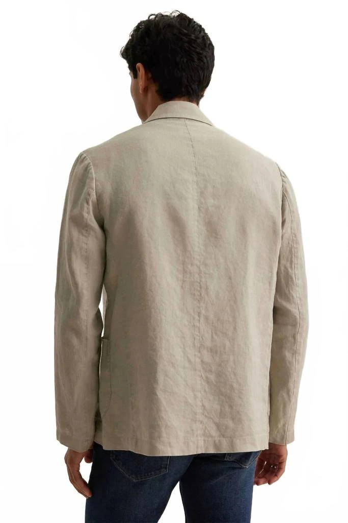 Velvet by Graham 
Spencer Warren Linen Blazer In Beige 2