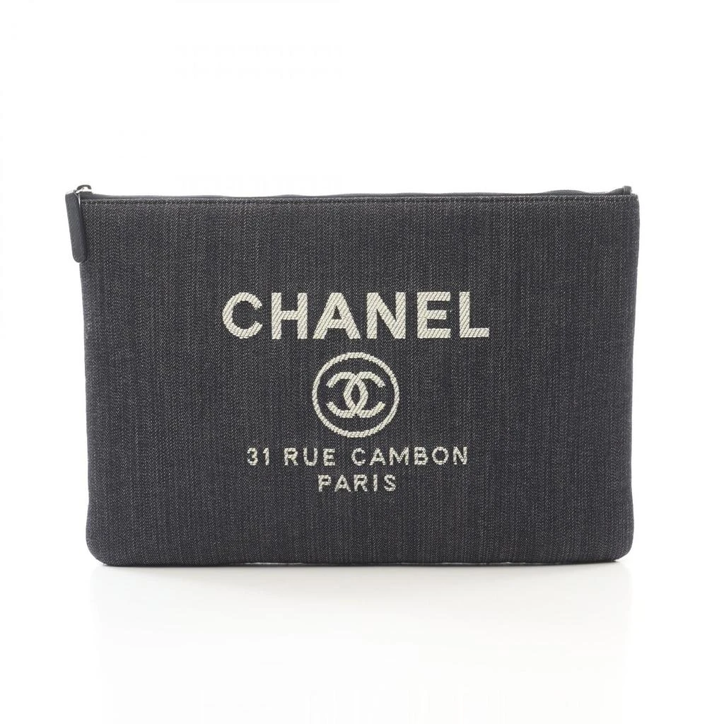 Chanel Denim Deauville Clutch Bag 1