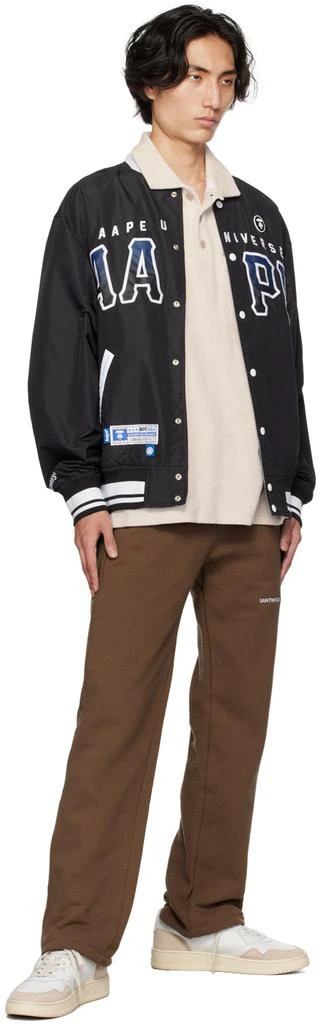 Saintwoods Beige Spread Collar Polo 4