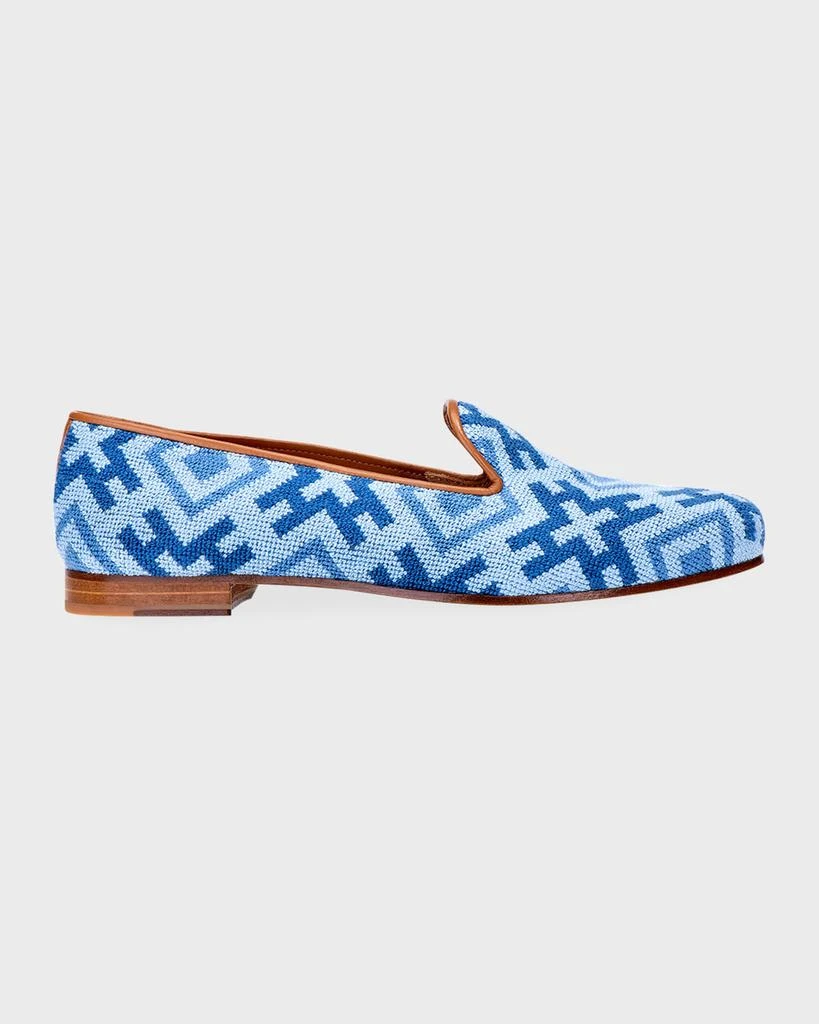 Stubbs and Wootton Harlow Needlepoint Smoking Loafers 1
