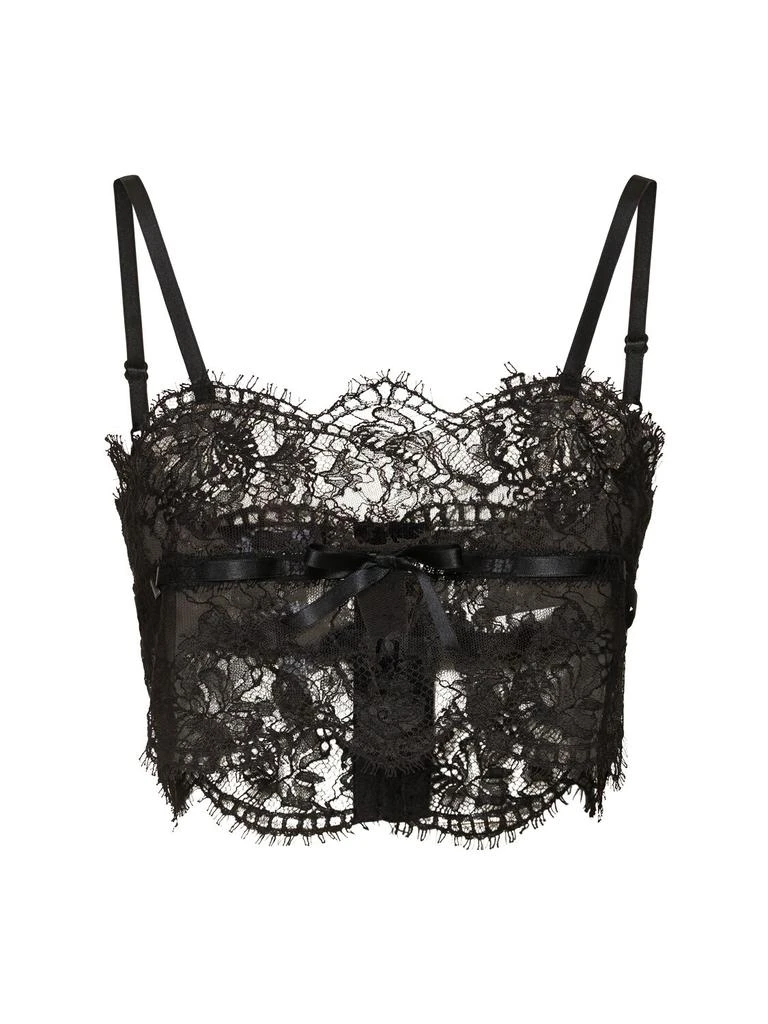 Dolce & Gabbana Chantilly Lace Bralette Top 1