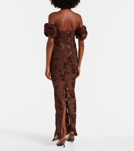 ROTATE Birger Christensen Tasha embroidered off-shoulder maxi dress -  Dresses & Skirts - Compare Prices from 5+ Stores - Free Shipping -  BeyondStyle
