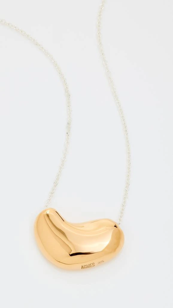 AGMES Small Sculpted Heart Pendant Necklace 1