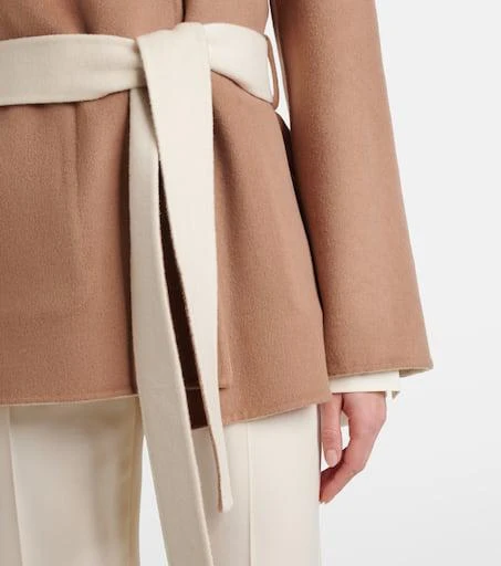 Joseph Arnold wool, cashmere, and silk wrap coat 5