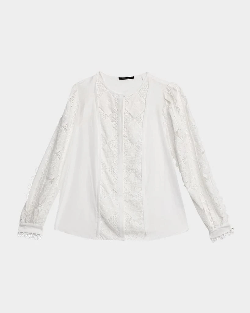 Kobi Halperin Novi Lace-Embellished Blouse 1