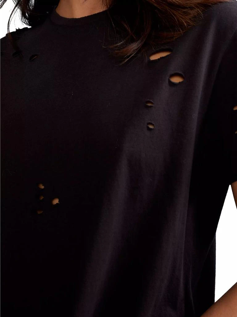 Cynthia Rowley Distressed Cotton T-Shirt 3