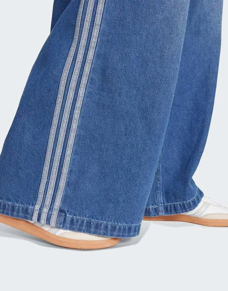 Adidas adidas Originals Adilenium wide fit jeans in blue 4