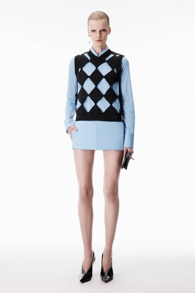 Alexander Wang Slashed V-Neck Vest 7