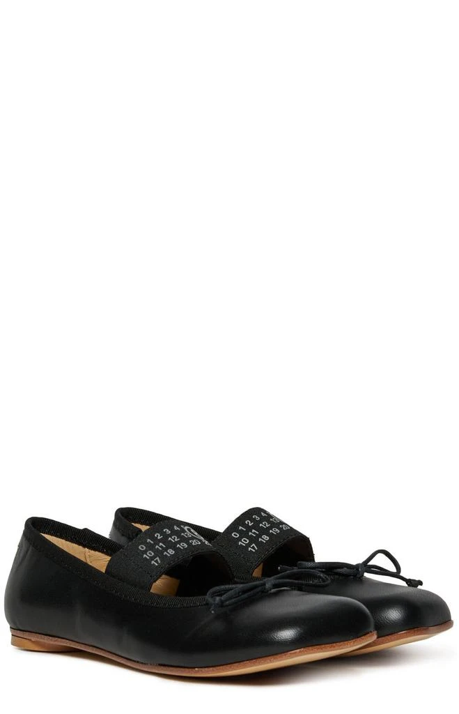 MM6 MM6 Maison Margiela Kids Bow-Detailed Square Toe Ballerinas 2