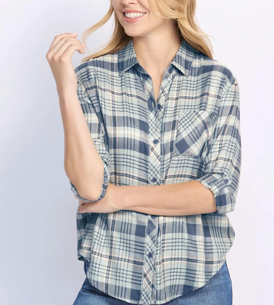Threads for Thought Threads 4 Thought - Prudence Bristol Plaid Woven Blouse