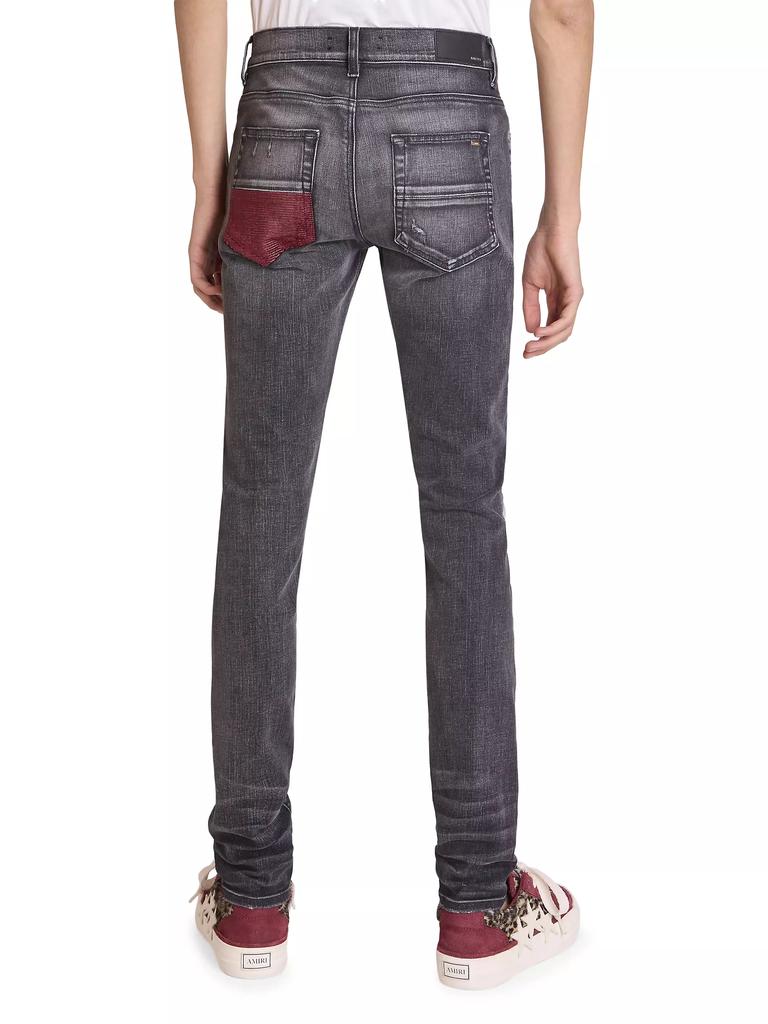 AMIRI Lurex Mx1 Distressed Skinny Jeans - Jeans - Free AMIRI Lurex Mx1 Distressed Skinny Jeans - Jeans - Free
