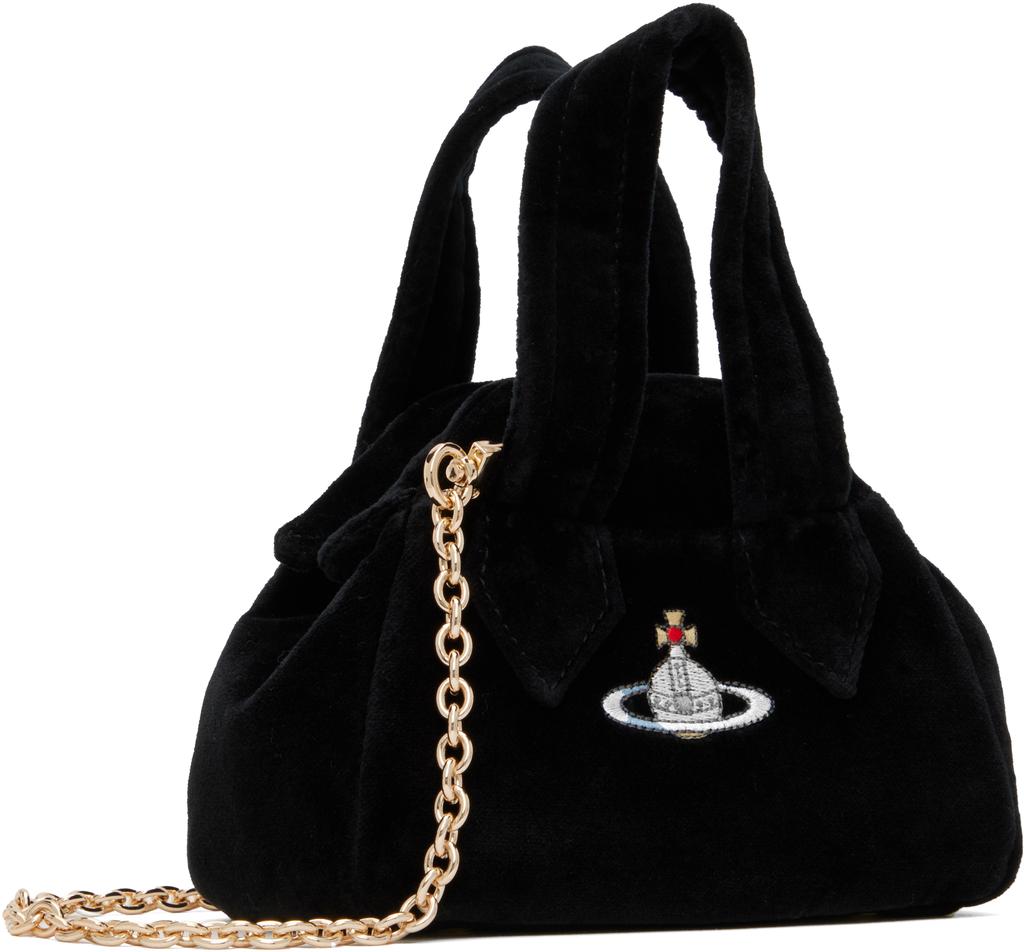 Vivienne Westwood Black Archive Mini Yasmine Bag