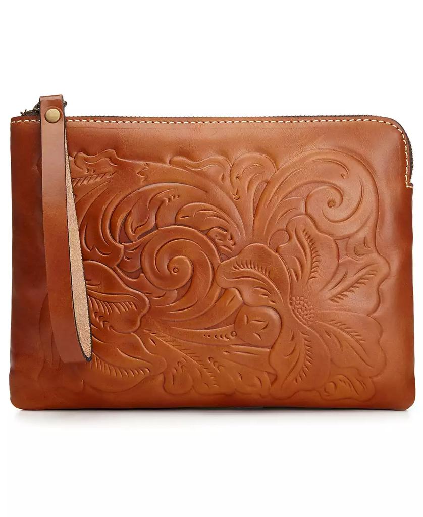 Patricia Nash Cassini Tooled Leather Wristlet