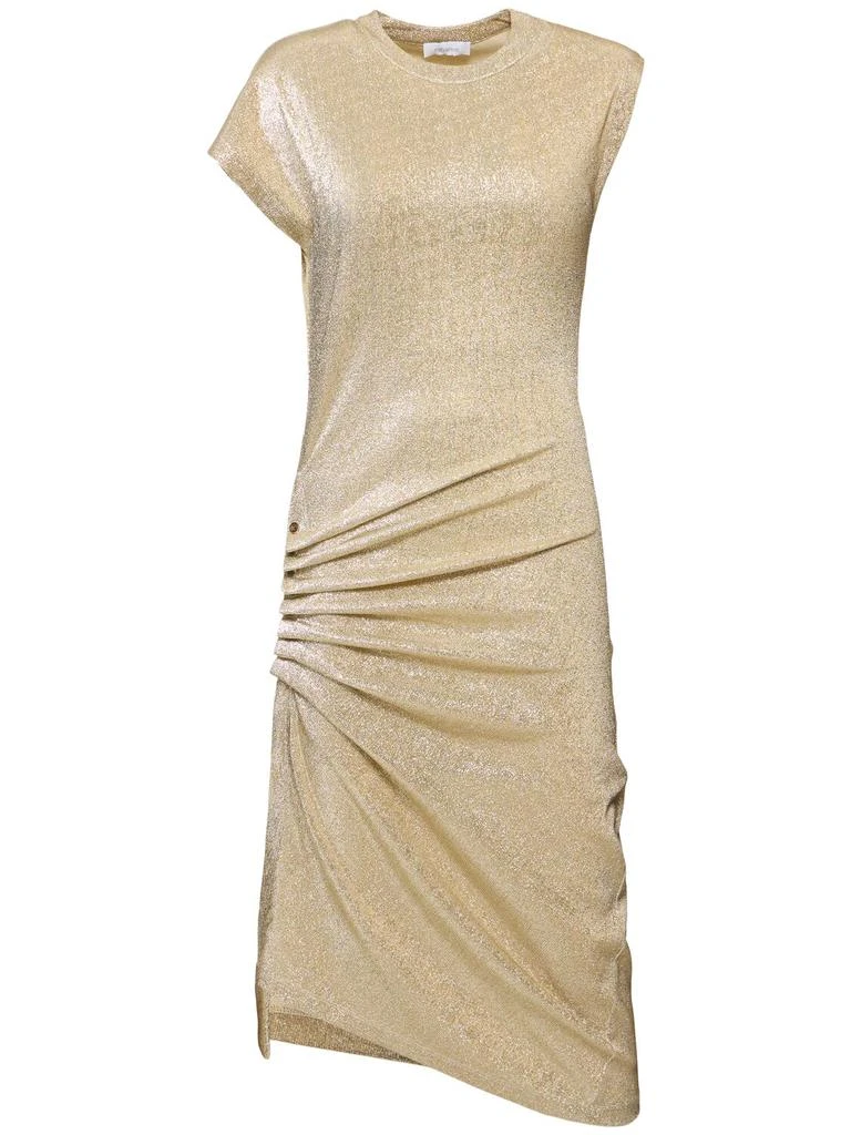 RABANNE Stretch Lurex Jersey Midi Dress 1