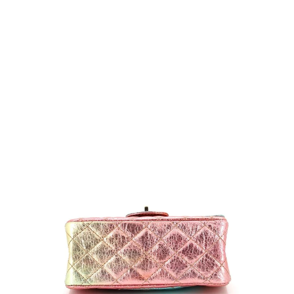 Chanel Rainbow Reissue 2.55 Flap Bag Quilted Multicolor Metallic Goatskin Mini 5