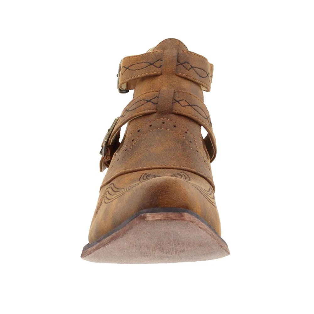 Roper Willa Embroidery Snip Toe Cowboy Booties 5