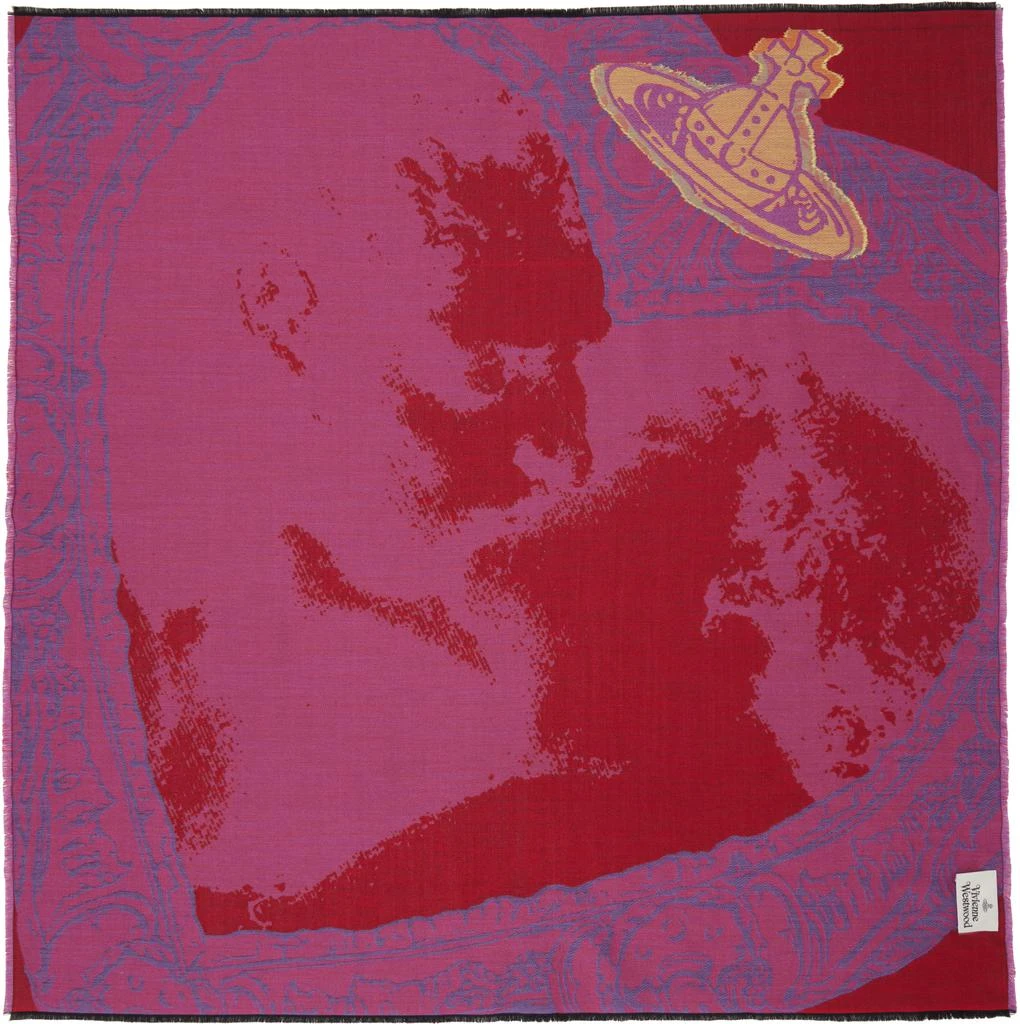 Vivienne Westwood Purple Kiss Square Scarf 2