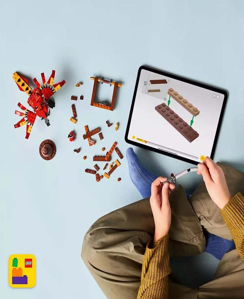 LEGO Harry Potter Fawkes Dumbledore
s Phoenix 76448 Toy Building Set, 299 Pieces 6