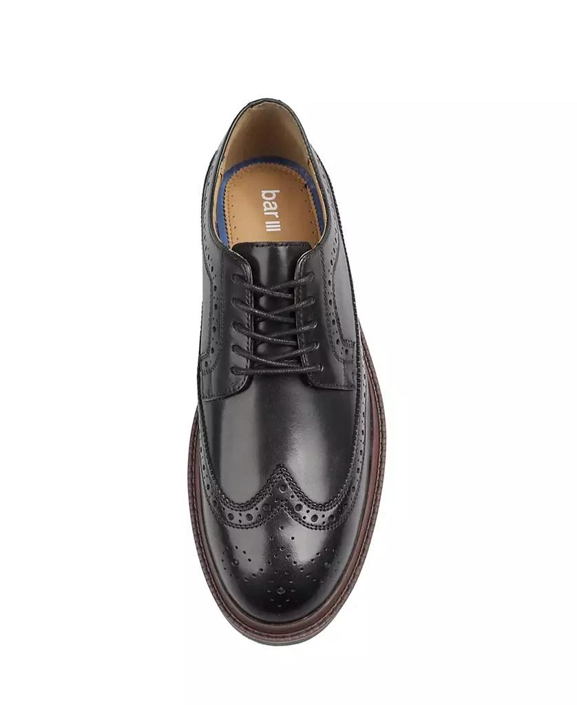 Bar III Men
s Williem Leather Wingtip Lace-Up Dress Shoes, Macy
s Exclusive 4