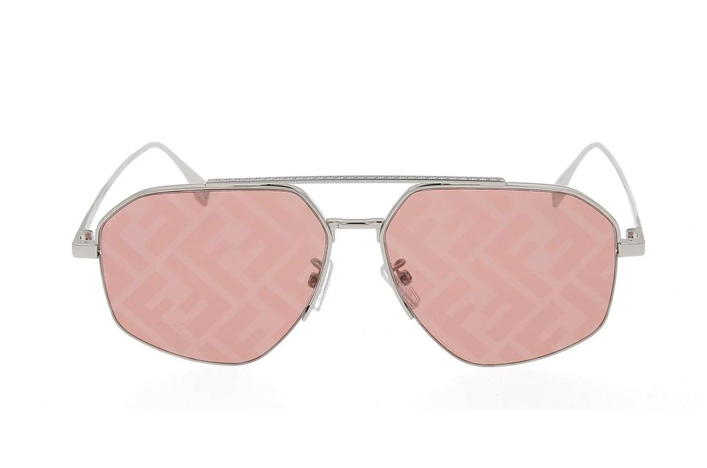 Fendi Eyewear Fendi Eyewear Pilot Frame Sunglasses 1