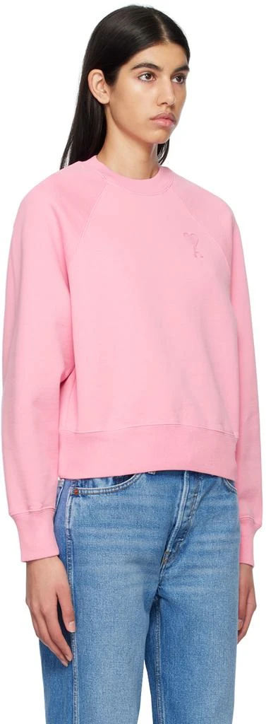 AMI Pink Ami De Cœur Sweatshirt 2