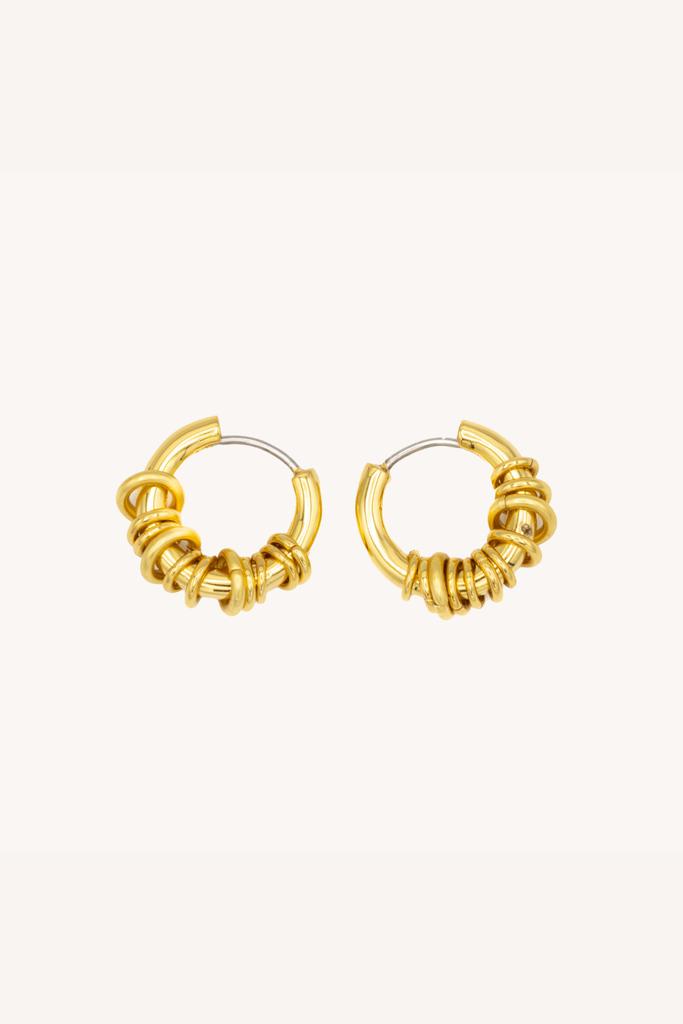 Rebecca Minkoff Ringed Huggie Hoop