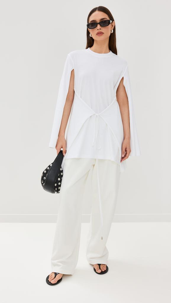 ROSETTA GETTY Apron Cutout T-Shirt Dress