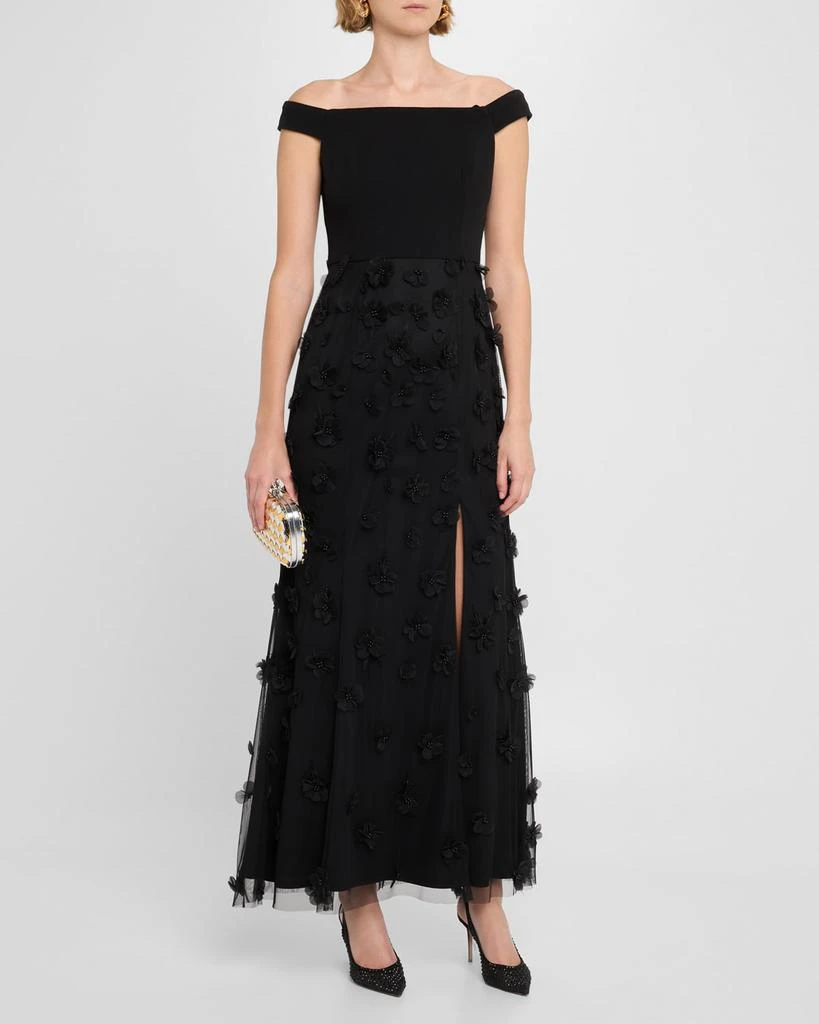 aidan mattox black beaded dress Solid Blue Abaya Dress with Black Georgette Hijab L / 64 [+$ 4.99] main image 0