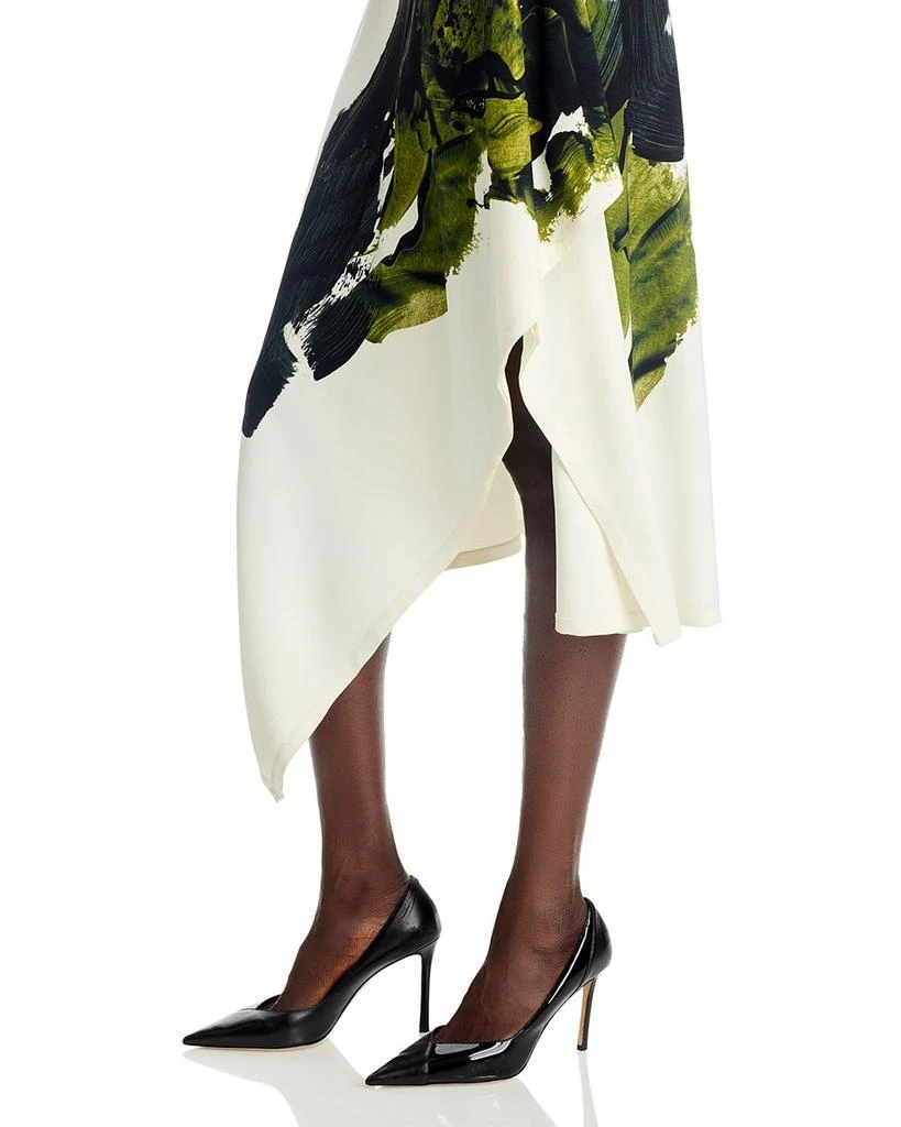 Jason Wu Boatneck Fit And Flare Crepe Dress 6