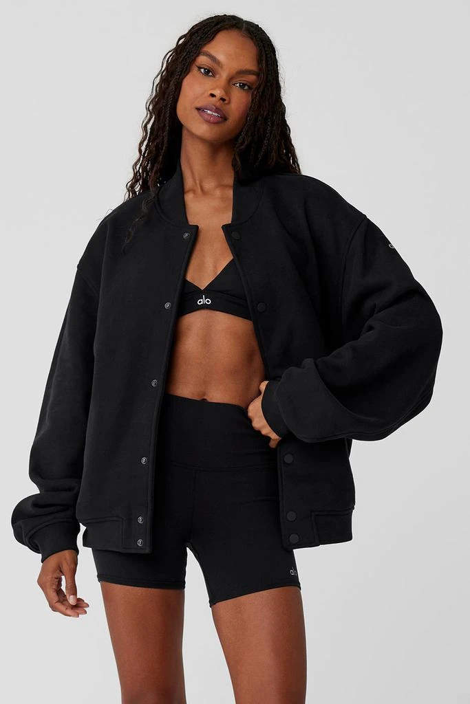 Alo Renown Varsity Jacket - Black 1