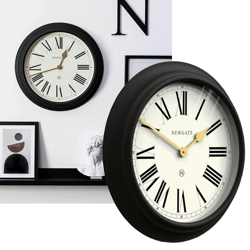 The Hut Newgate Chocolate Shop Clock - Black 5