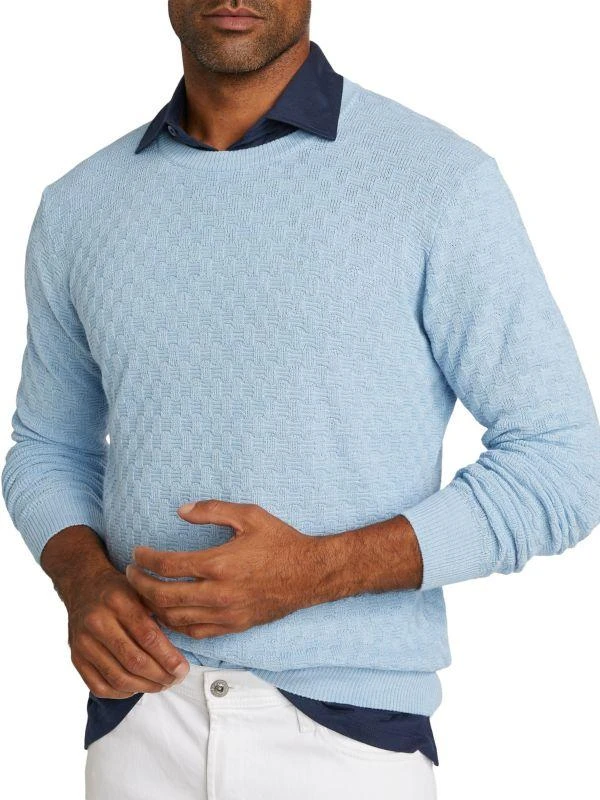 Saks Fifth Avenue COLLECTION Box Stitch Crewneck Sweater 4