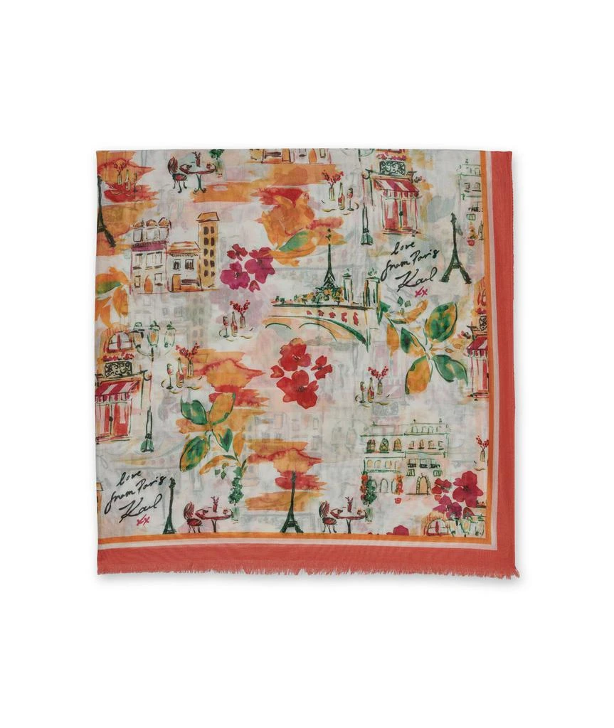 Karl Lagerfeld Paris SUMMER IN PARIS OVERSIZED SCARF 3