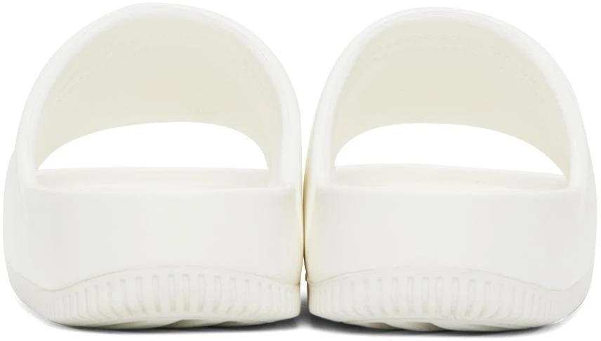 NIKE White Calm Slides 2