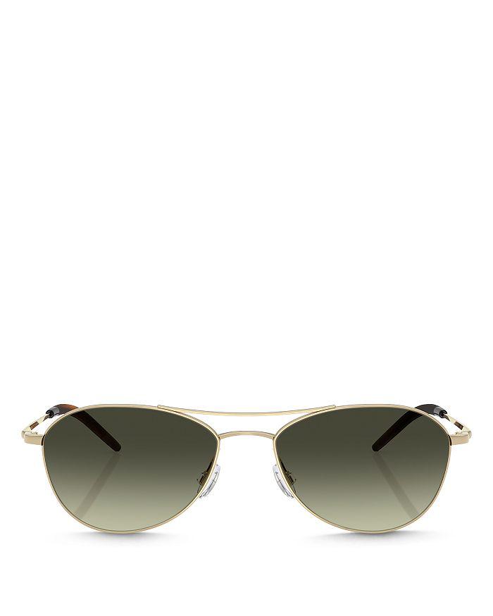 Oliver Peoples OV1358S Aero II Aviator Sunglasses, 57mm