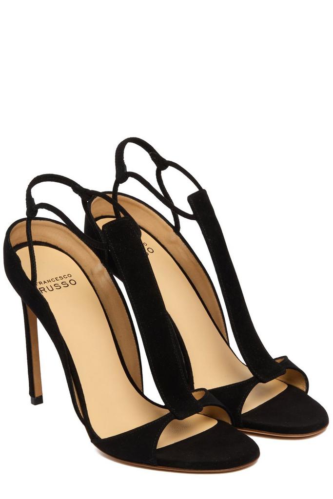 FRANCESCO RUSSO Francesco Russo Open Toe T-Bar Sandals