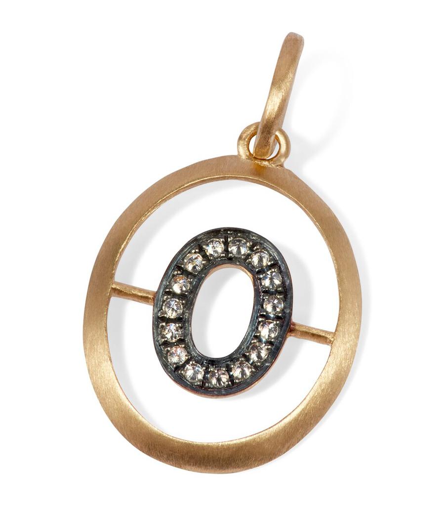 Annoushka Yellow Gold and Diamond O Pendant