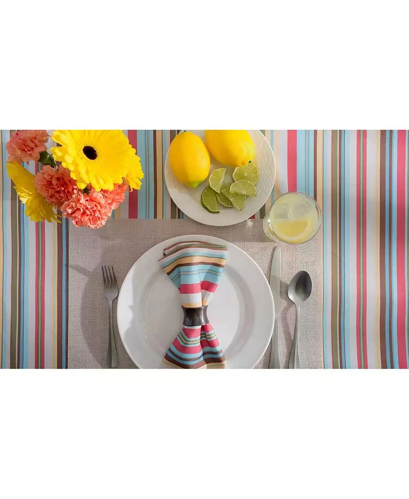 Design Imports Summer Stripe Outdoor Tablecloth 60" x 84" 4