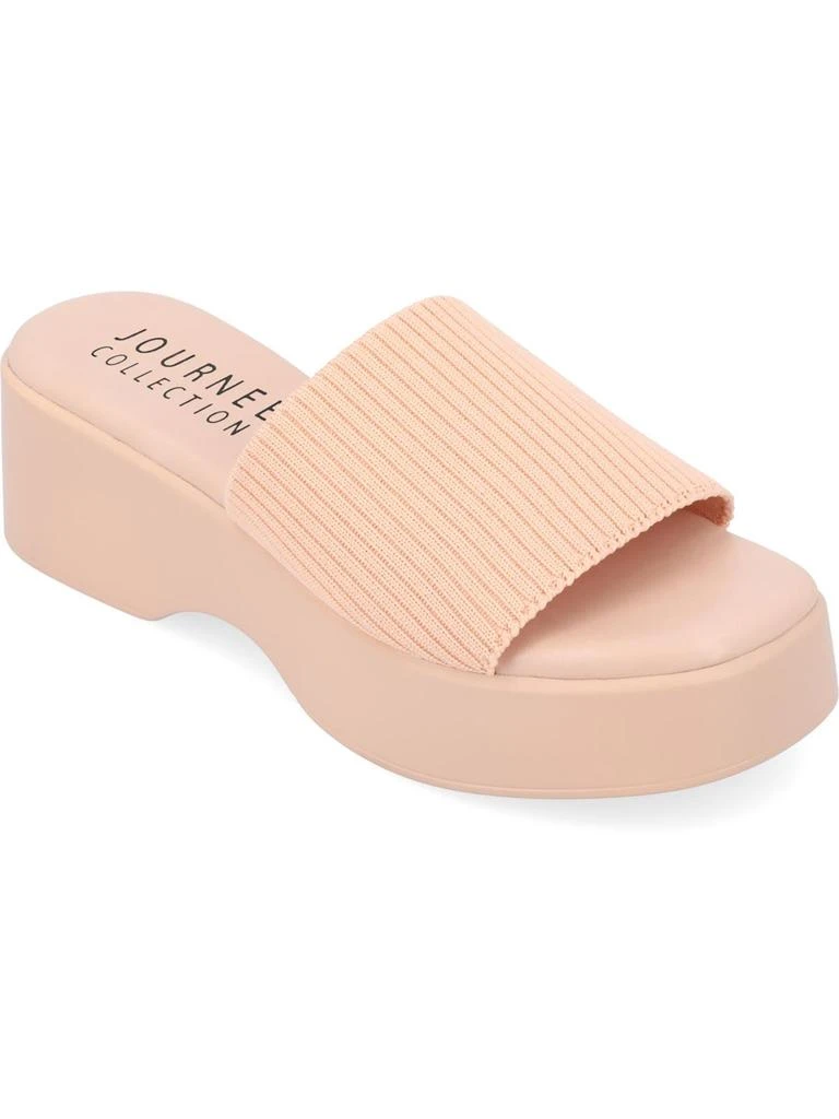 Journee Collection Emani Womens Slip On Casual Slide Sandals 4