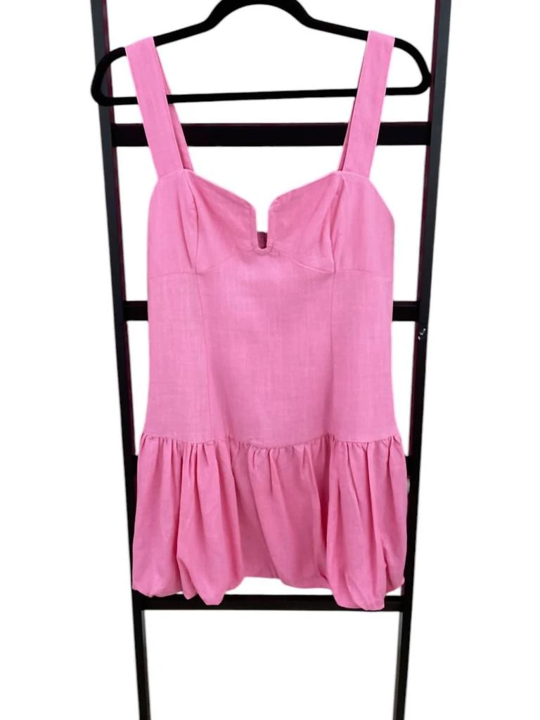 B.Right B.Right - Women's V Neck Ruffle Bottom Mini Dress 1