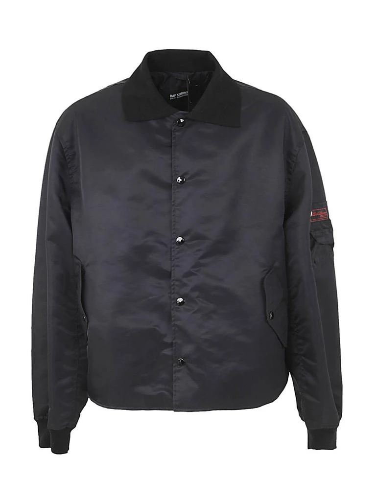 RAF SIMONS Raf Simons Logo Patch Button-Up Bomber Jacket 1