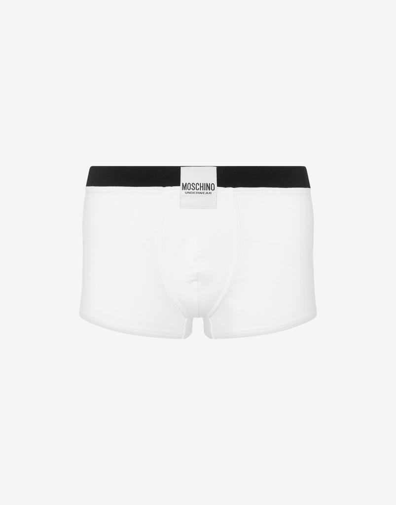 Moschino Stretch Jersey Boxers With Logo Label