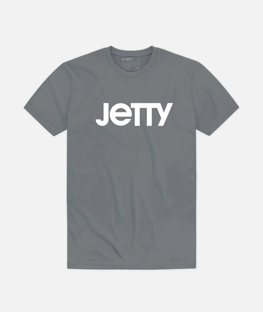 Jetty Men’S Logo Short Sleeve Tee In Storm