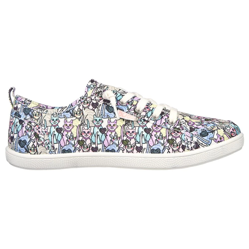 SKECHERS Bobs B Cute Knitting Hearts Graphic Lace Up Sneakers 1