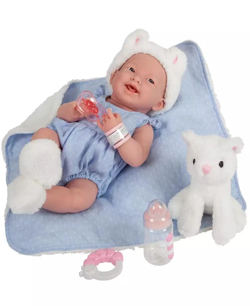 JC TOYS La Newborn 15" Real Girl Baby Doll with Pet Cat Set, 10 Pieces 5