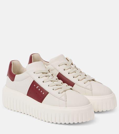 スニーカー H-STRIPES LEATHER SNEAKERS Hogan H-STRIPES Leather Sneakers | White | FARFETCH