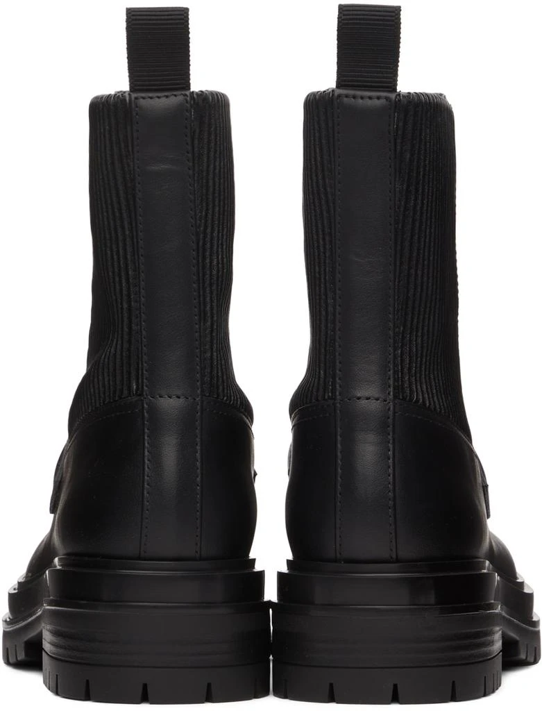 Gianvito Rossi Black Leather Berck Boots 2